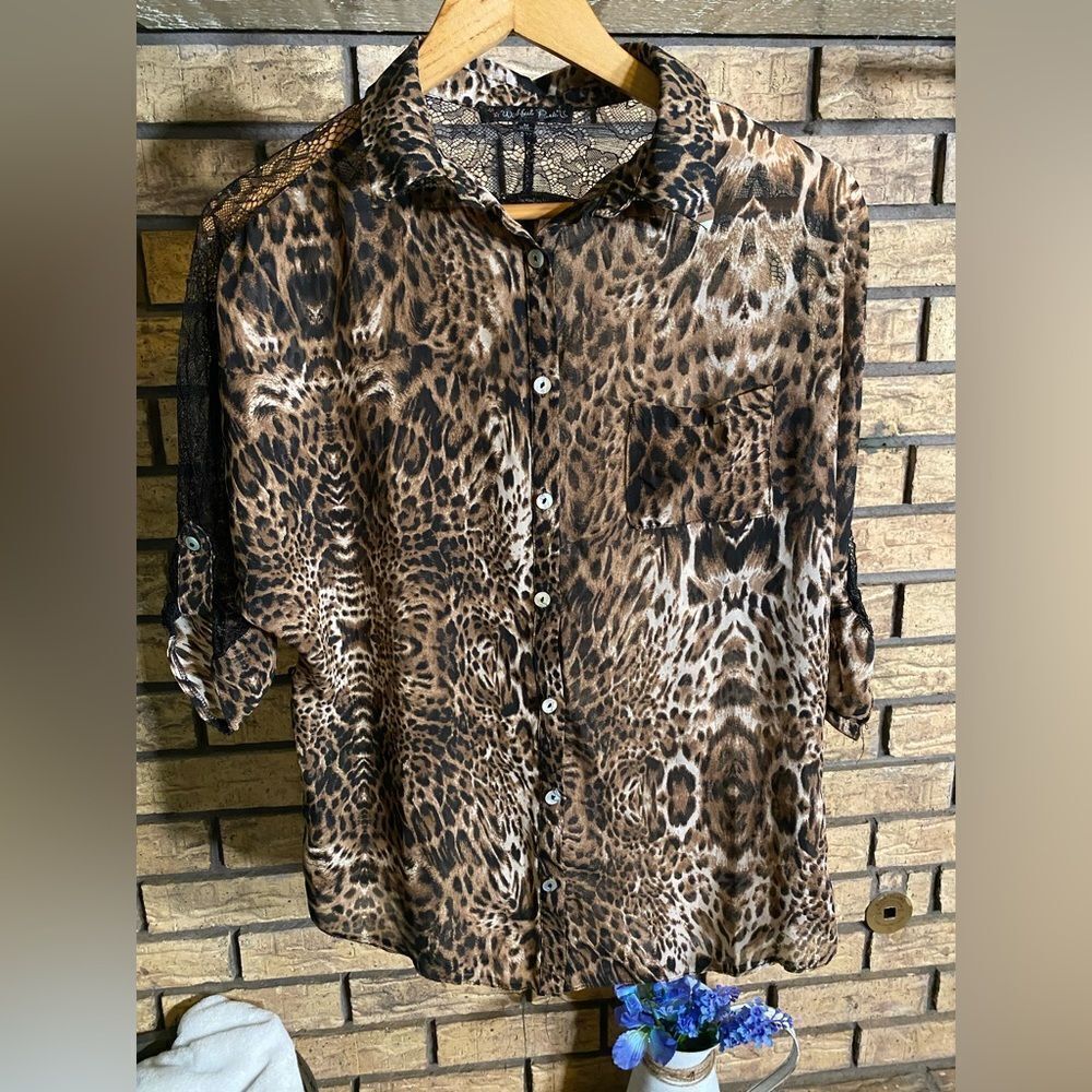 Wishful park animal print sheet top